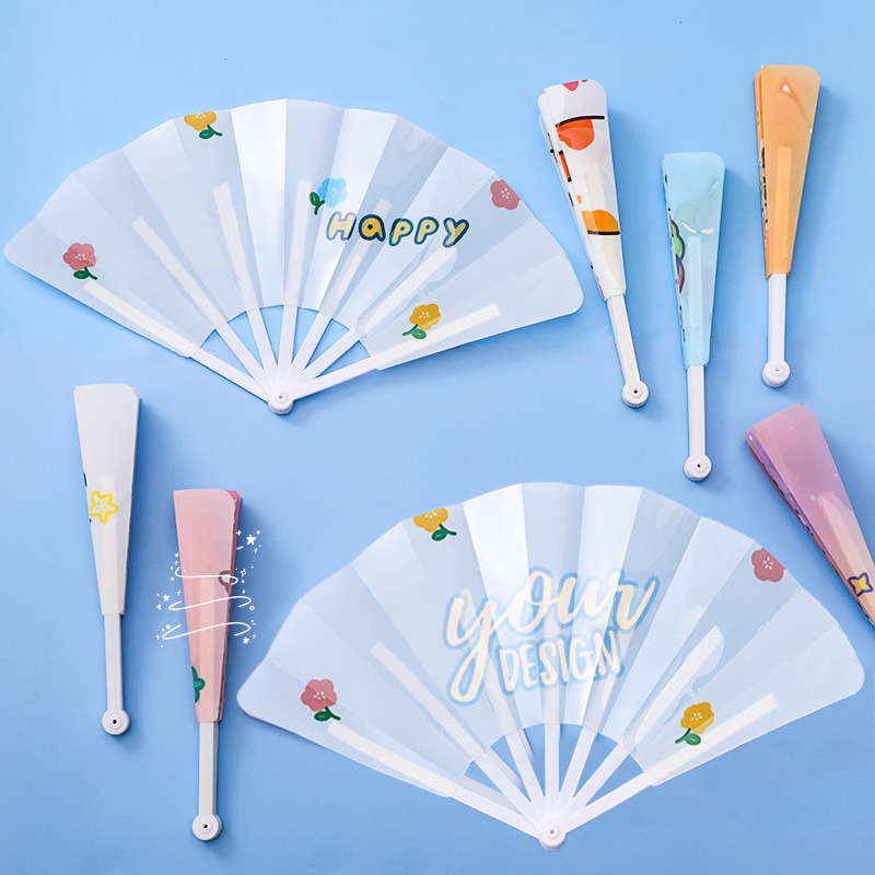 Custom Folding Plastic Hand Fan