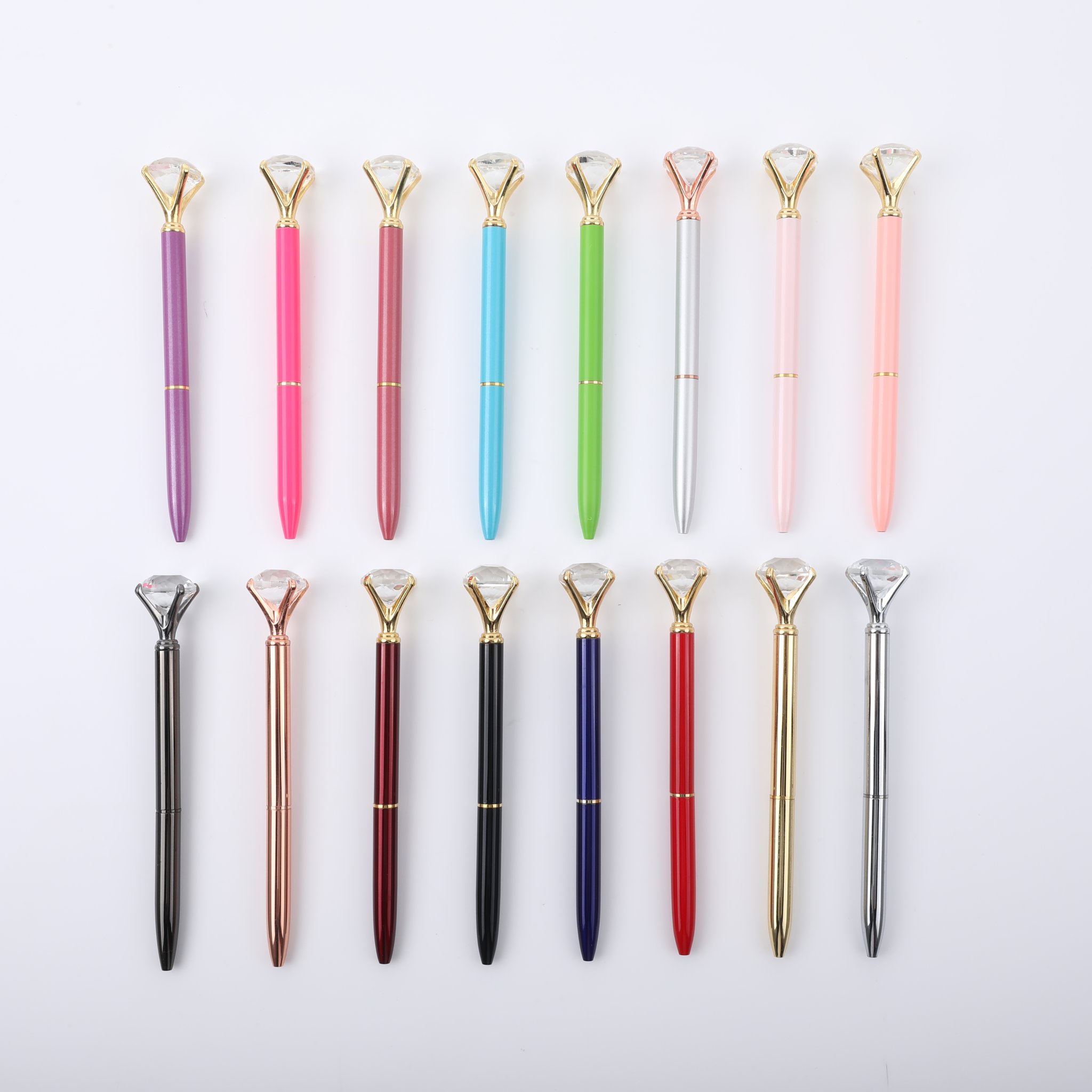 Personalized Ballpoint Pen With Top Diamond3