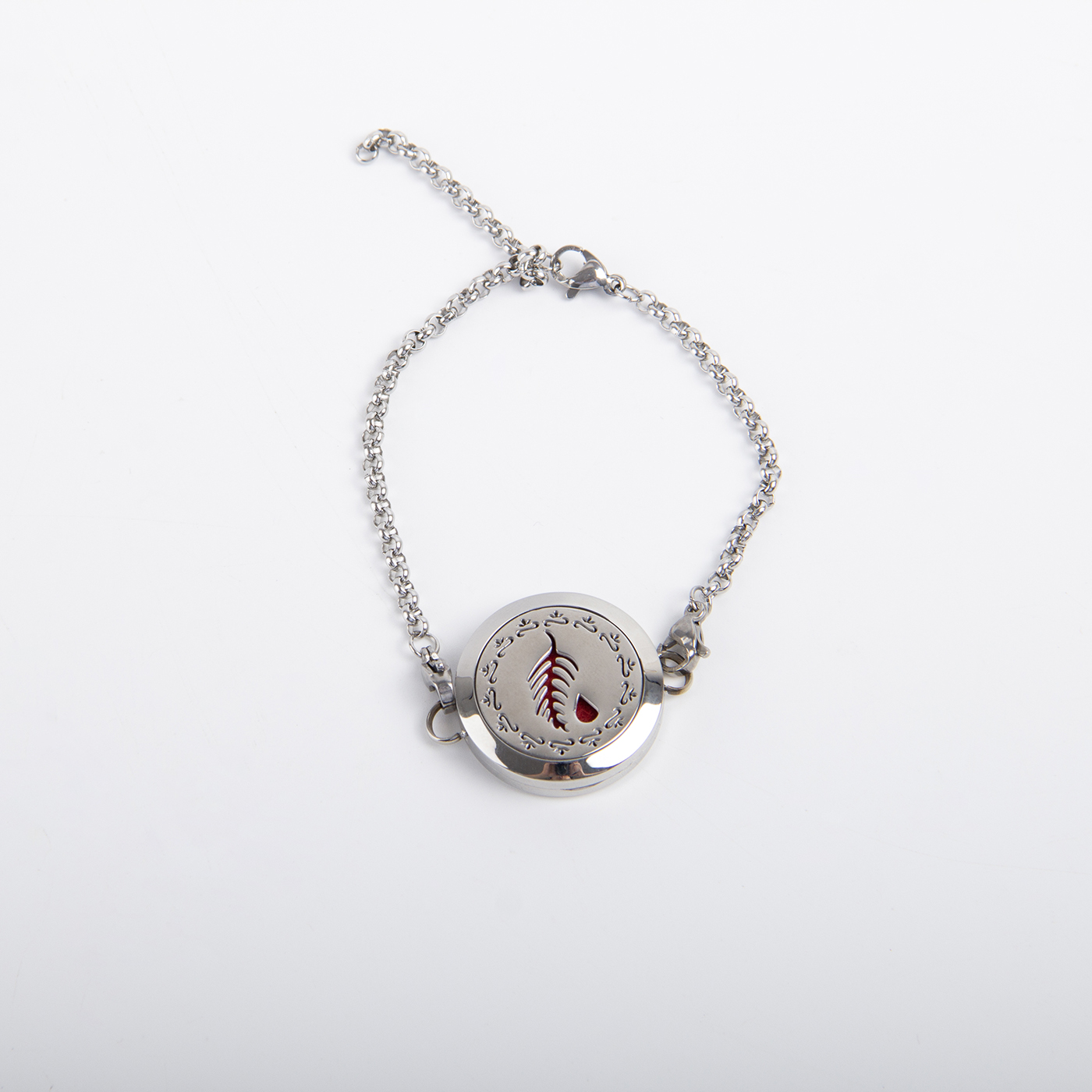 Essential Oil Diffuser Locket Chain Bracelet3