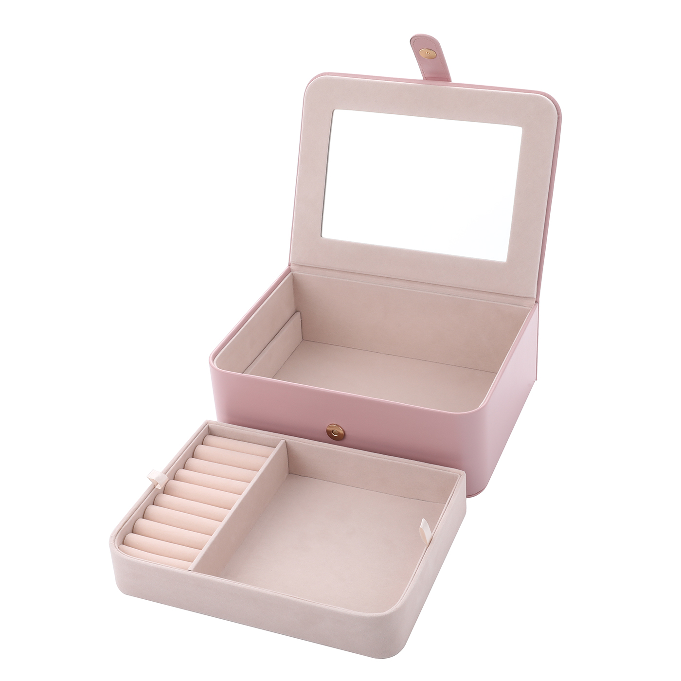 PU Jewelry Box With Mirror