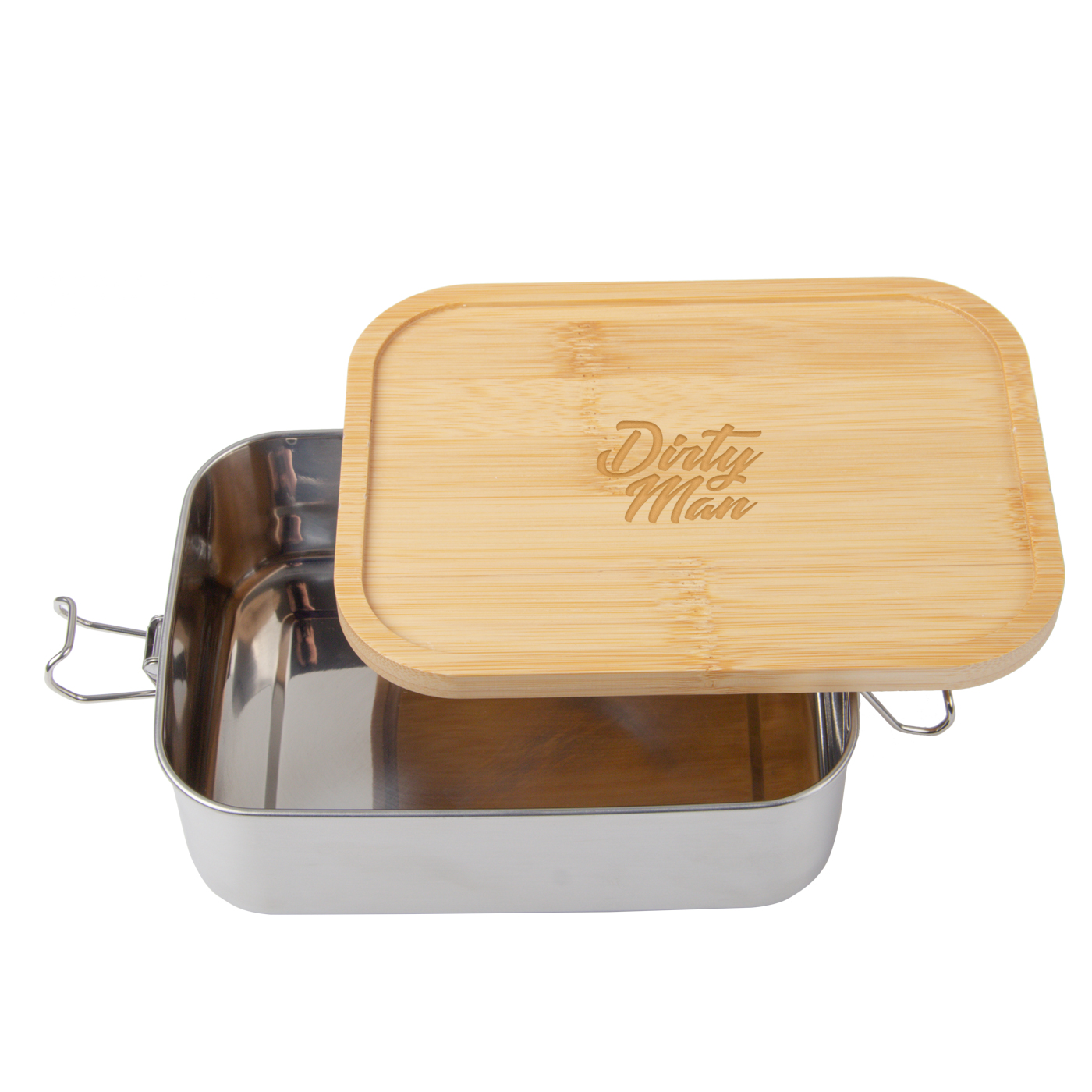 Stainless Steel Bento Box With Bamboo Lid