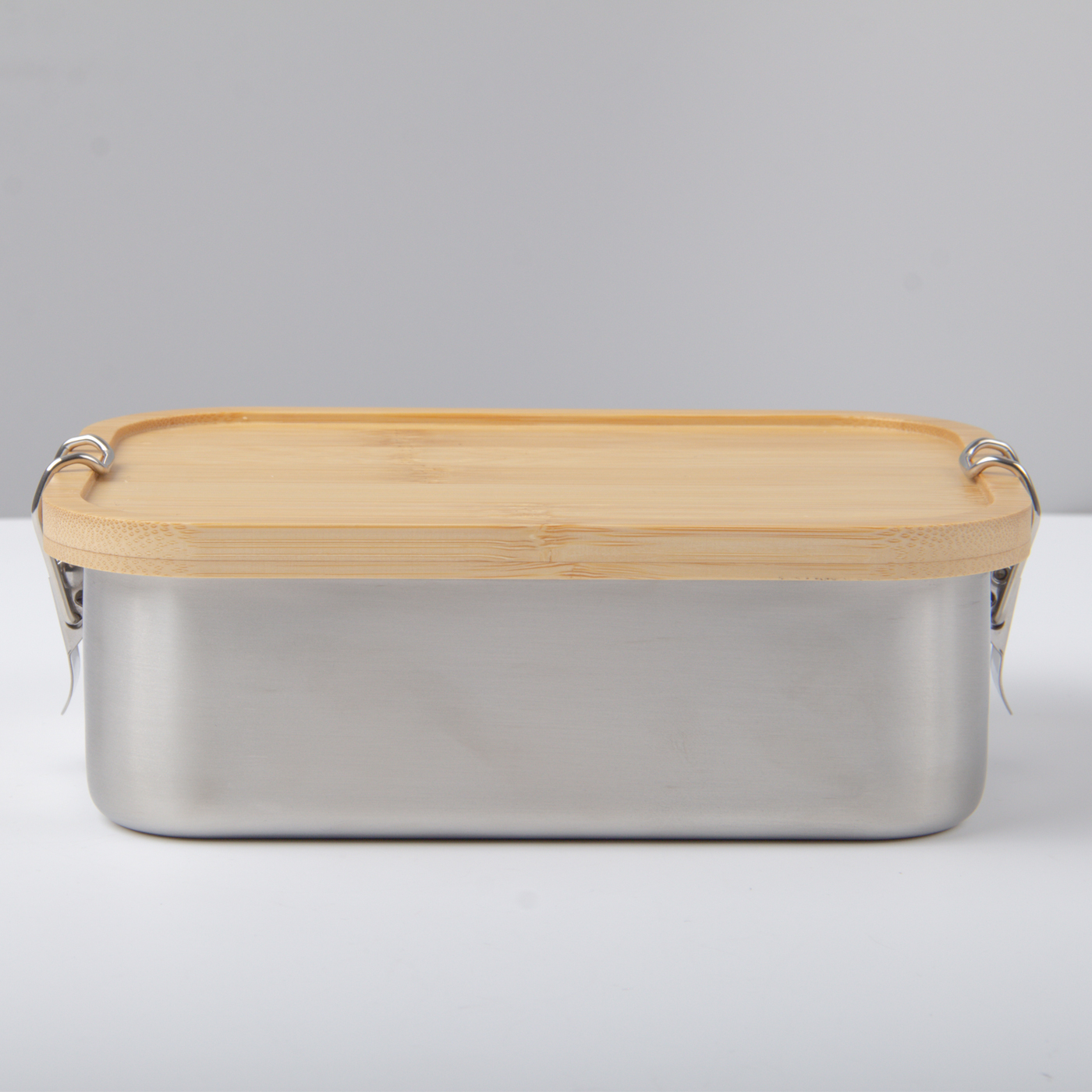 Stainless Steel Bento Box With Bamboo Lid2