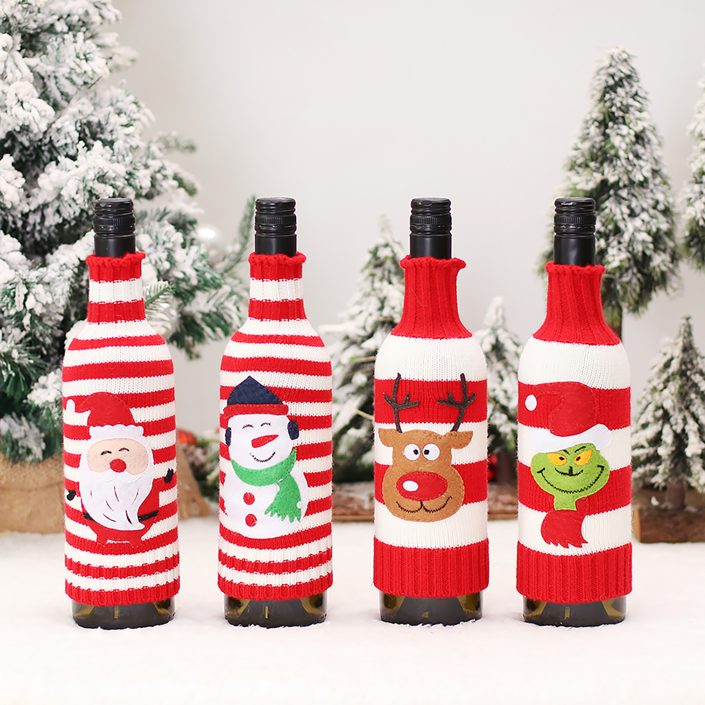 Knitted Wine Bottle Cover1
