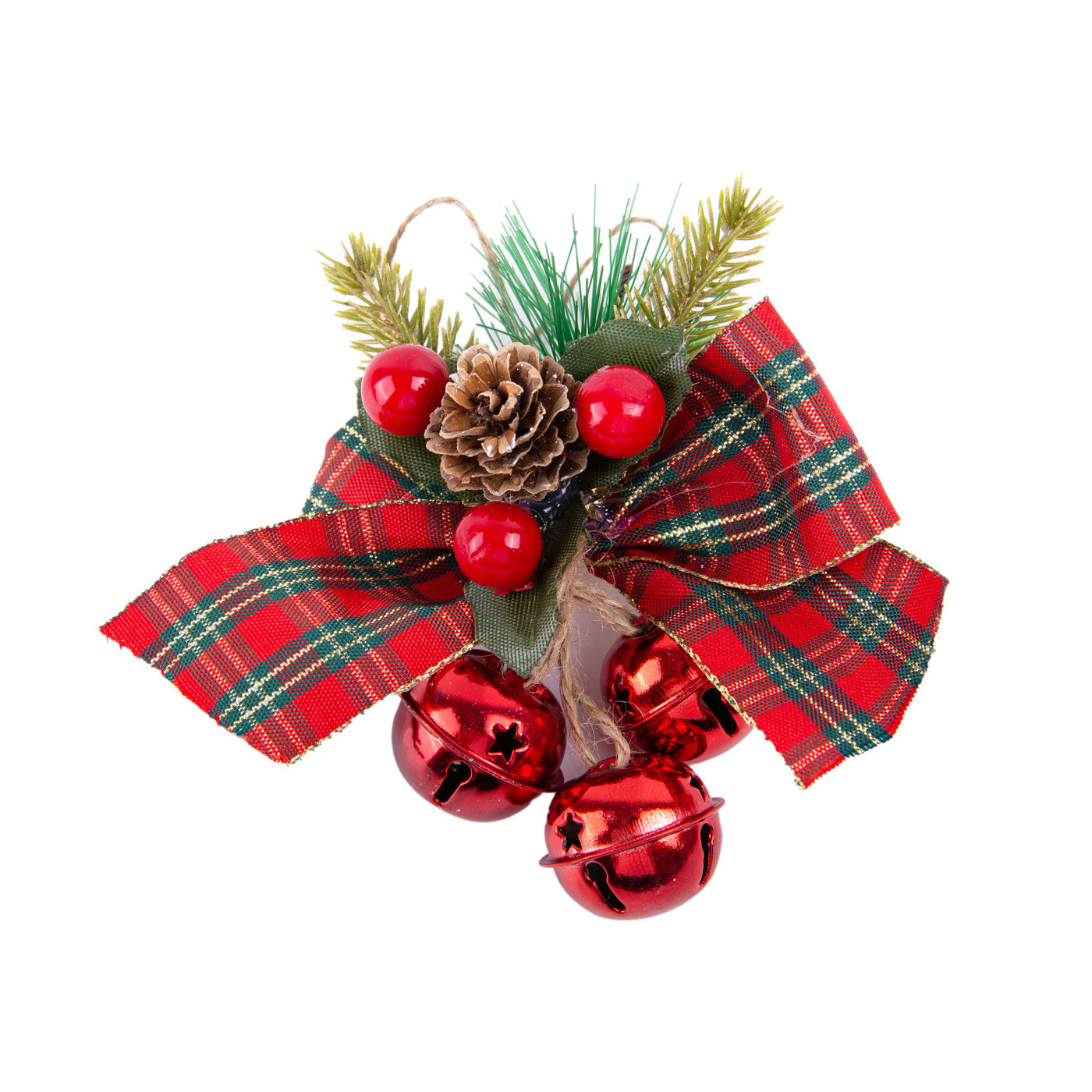 Bow Bell Pendant Christmas Ornament1