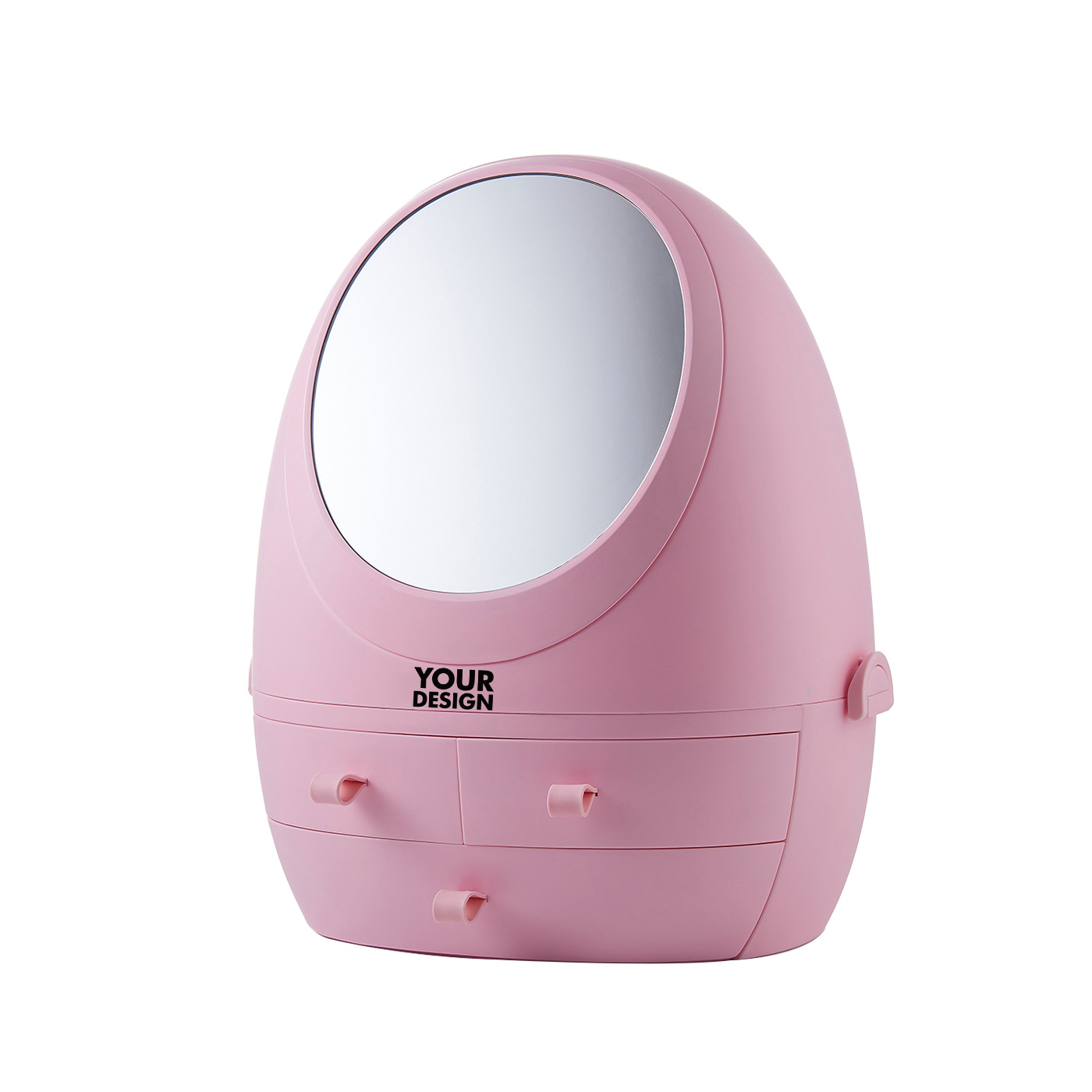 LED Mirror Cosmetic Organizer Box1