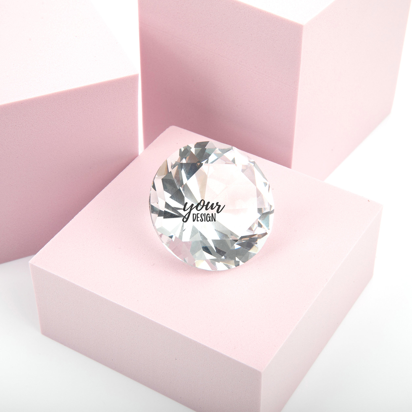 Small Diamond Shaped Paperweight1