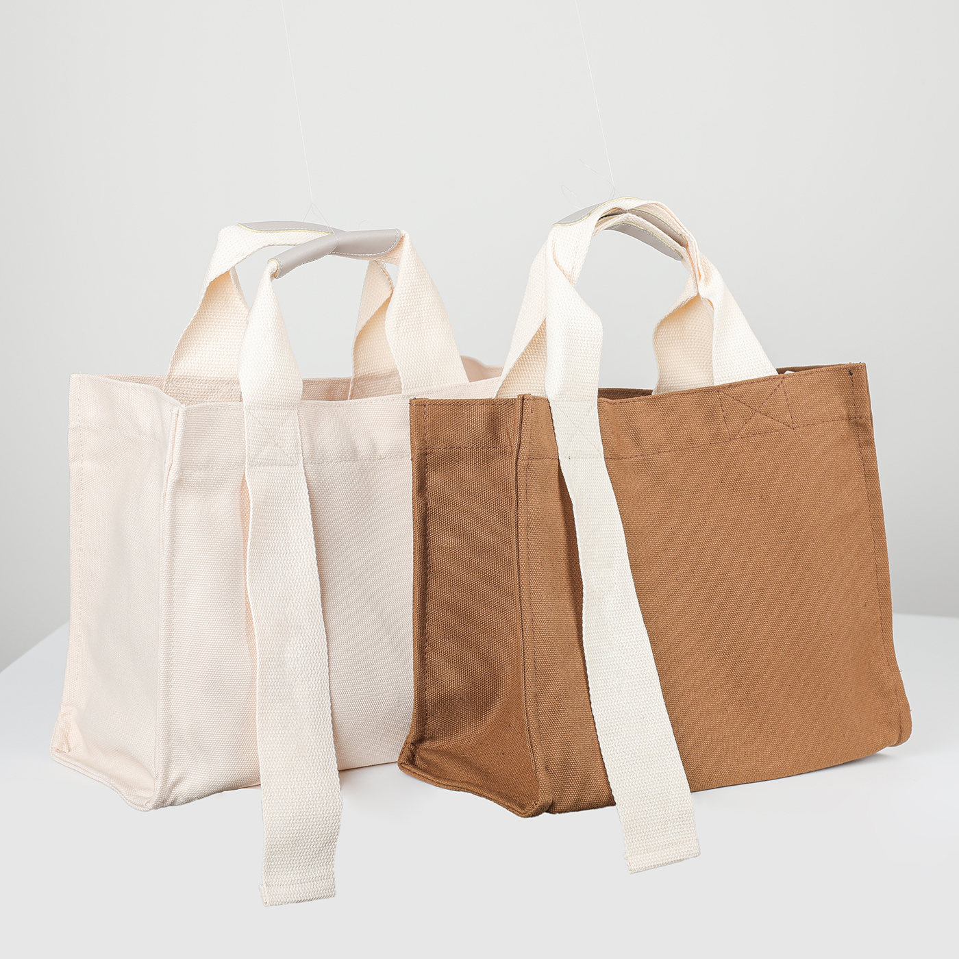 Canvas Horizontal Shoulder Tote Bag3