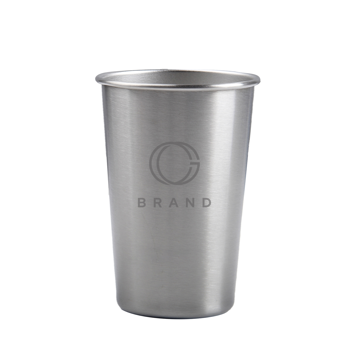 Printed 10 oz. Stainless Steel Pint Cup
