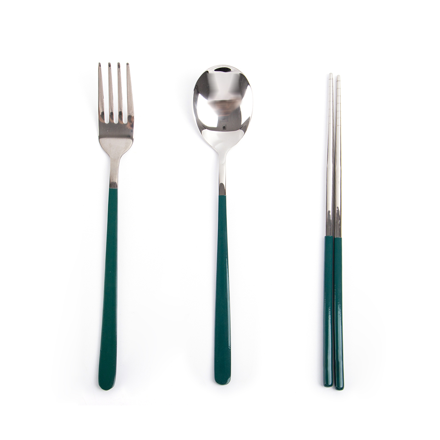 3Pcs Chopstick Fork Spoon Set