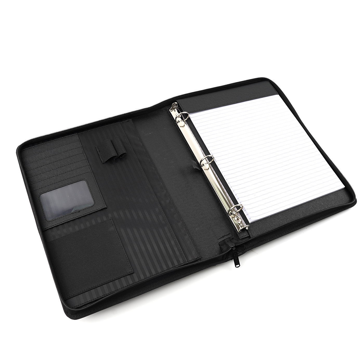 Custom Zippered Binder Padfolio With Notebook2