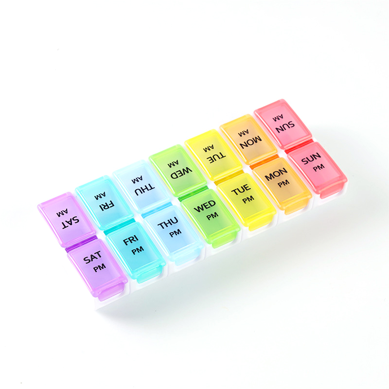 7 Day 14 Compartments Pill Organizer