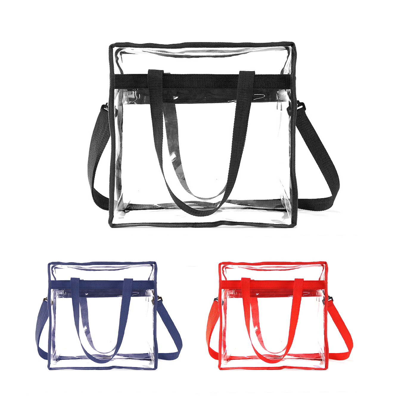 Clear Stadium Tote Bag With Shoulder Strap1