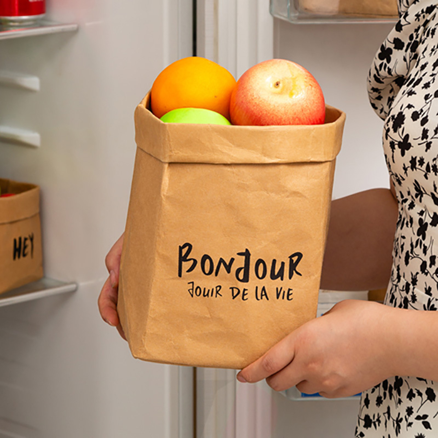 Custom Large Vegetable Grocery Paper Bag3