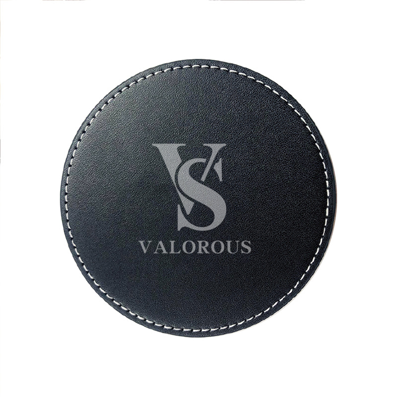 Custom PU Leather Coaster3