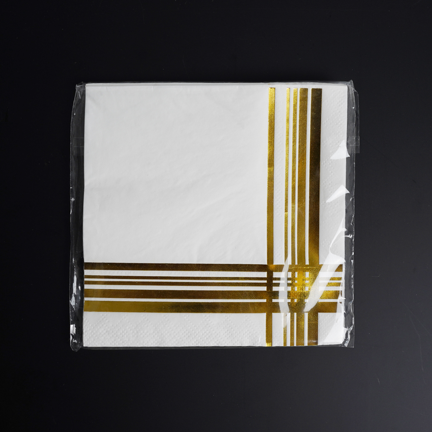 Custom 3 Ply Gold Foil Stamped Napkins1