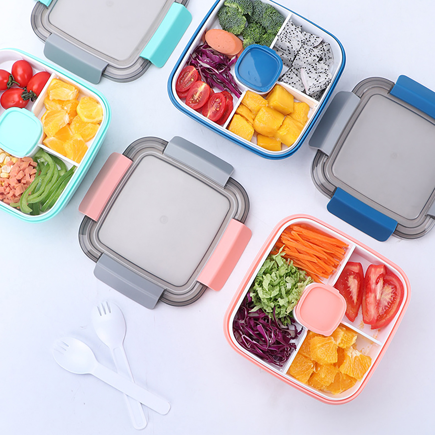 50 oz. Lunch Container With Salad Bowl2