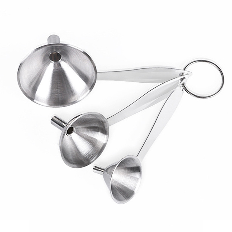 Stainless Steel Long Handled Funnel Set