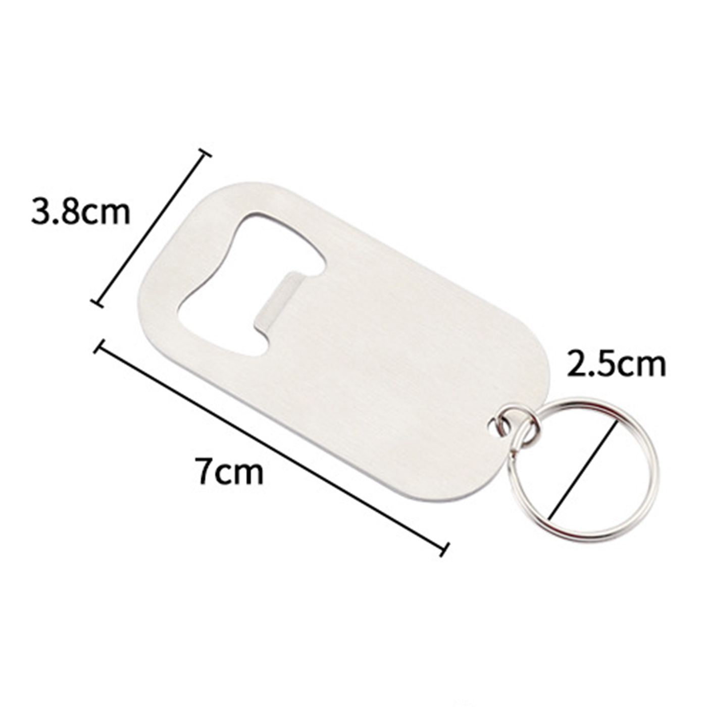 Engraved Stainless Steel Bottle Opener Keychain2