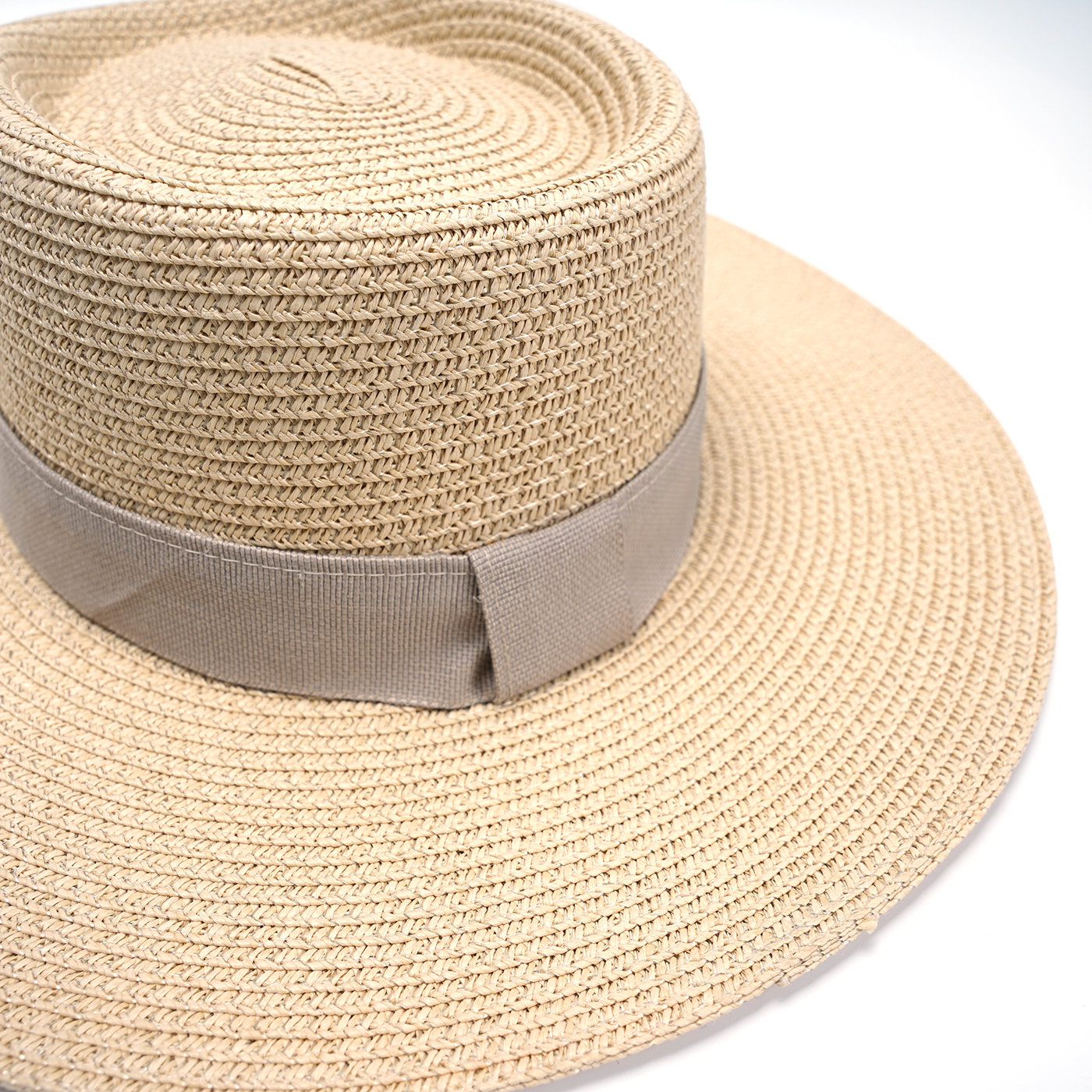 Bamboo Fiber Wide Brim Panama Straw Hat3