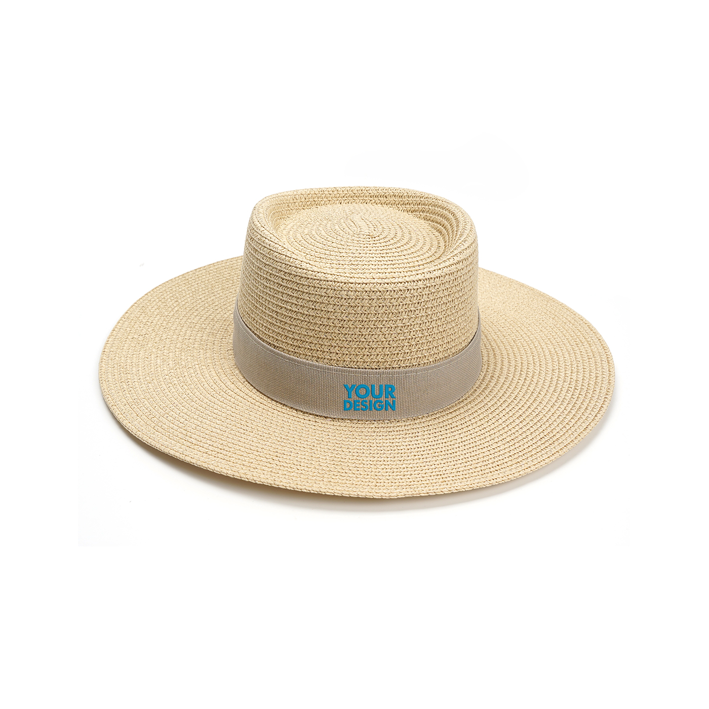 Bamboo Fiber Wide Brim Panama Straw Hat1