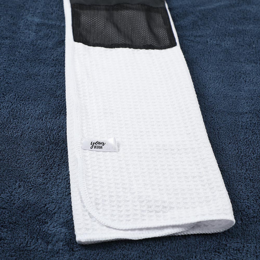 Golf Towel With Zippered Pocket3