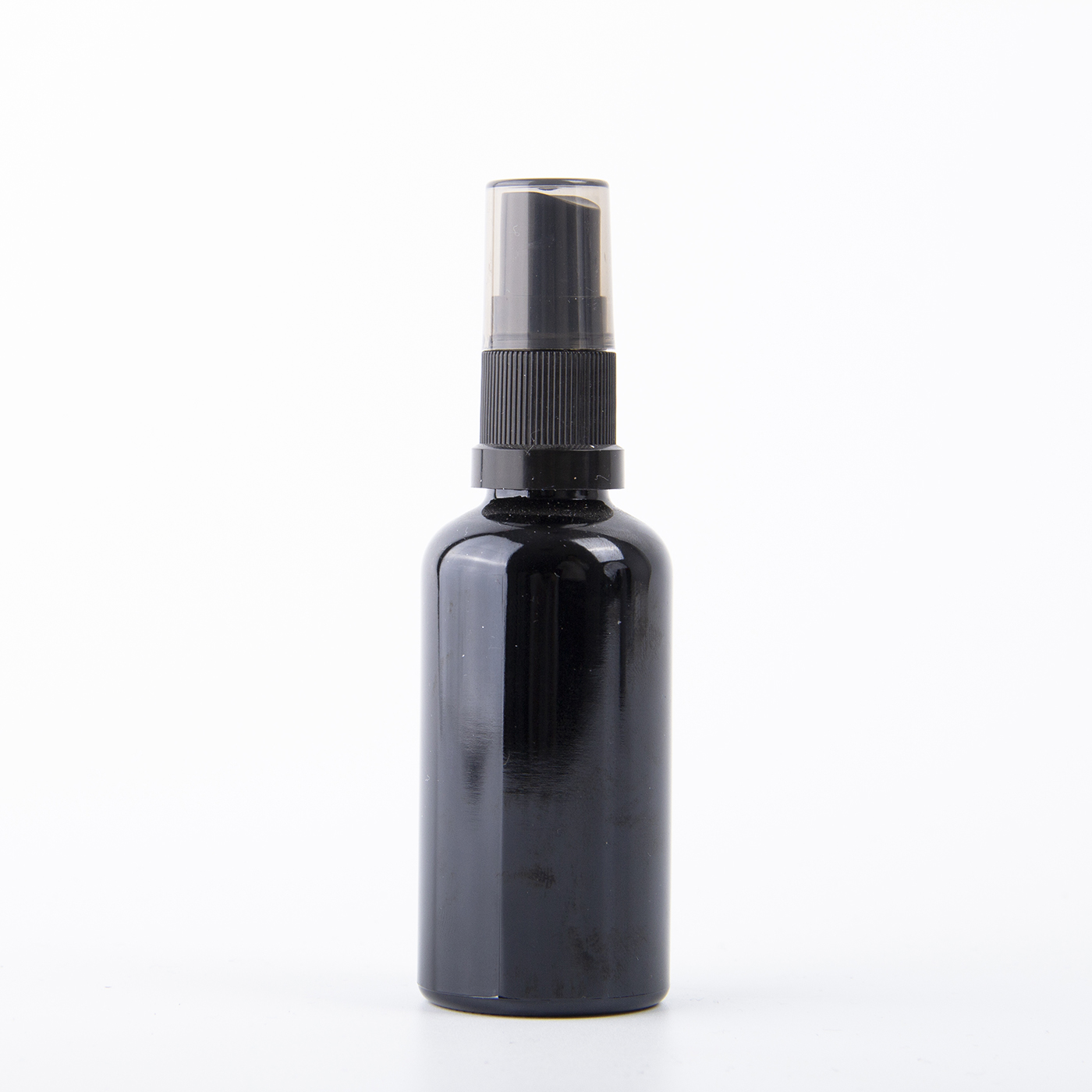 2 oz. Black Glass Spray Bottle3