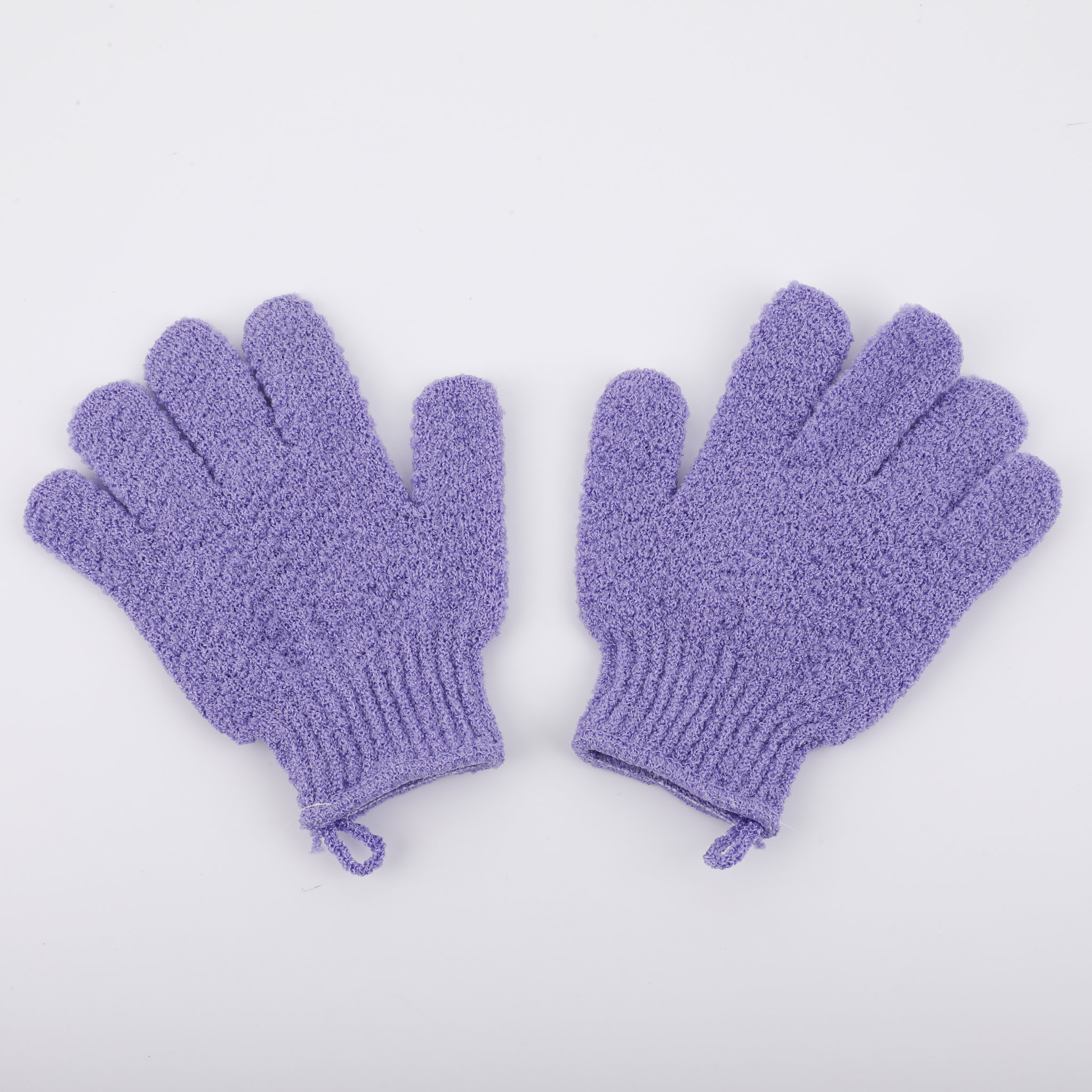 Exfoliating Shower Gloves With Hanging Loop2
