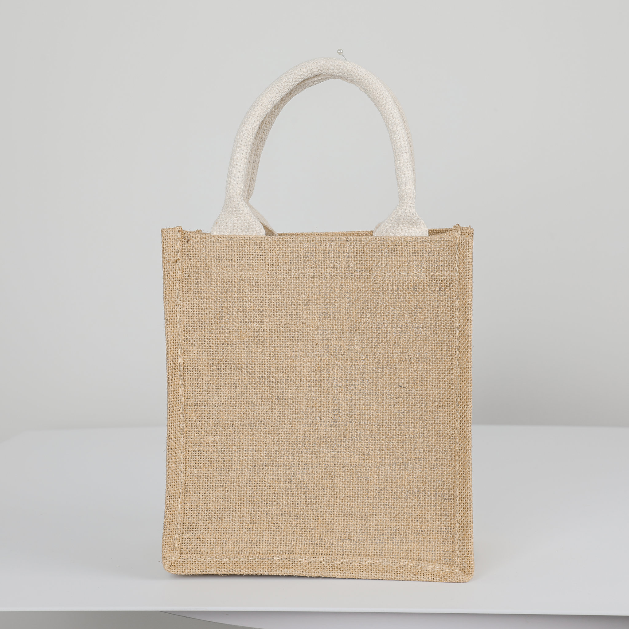 Natural Jute Burlap Tote Bag3