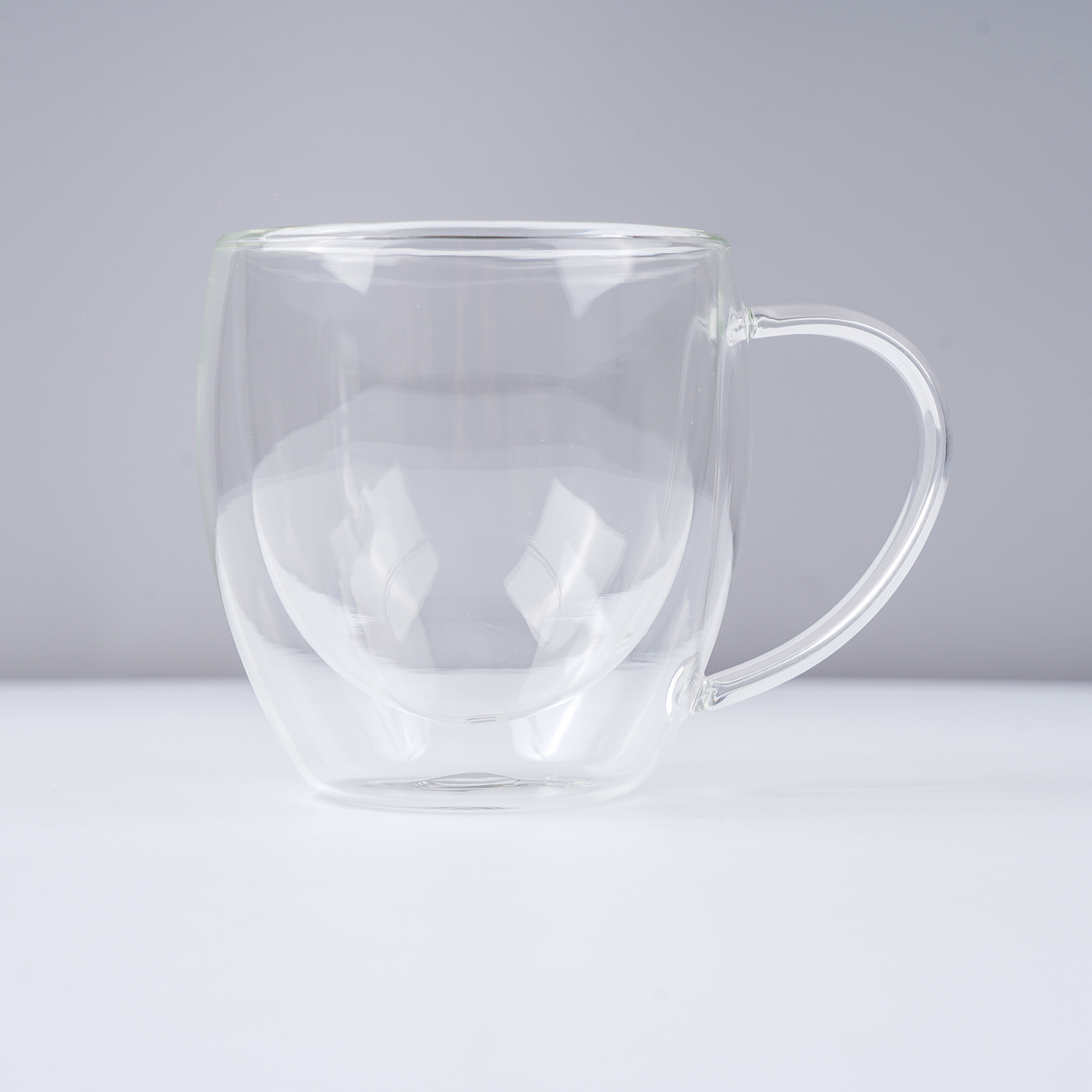 8 oz. Clear Double Wall Glass Coffee Cup2