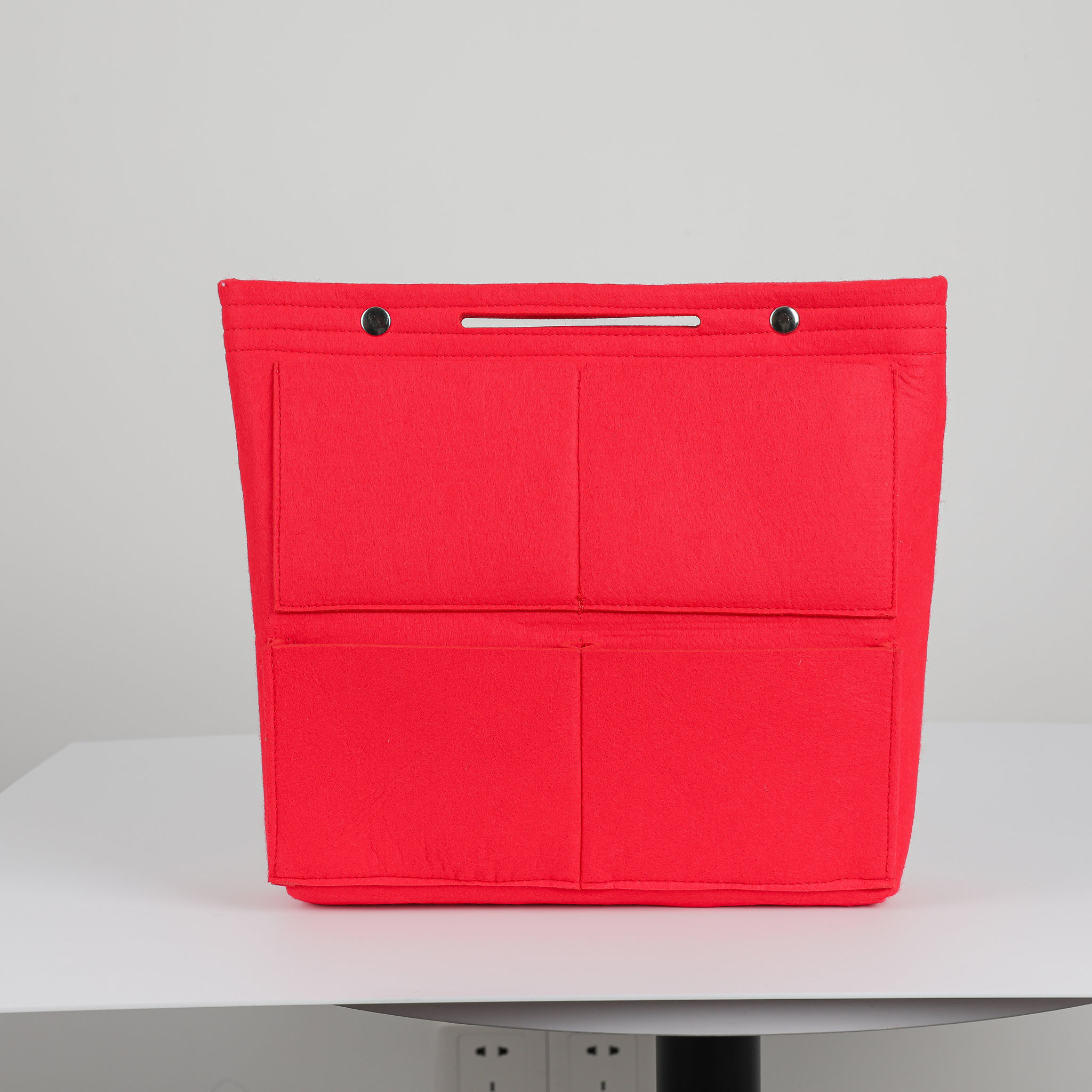 Tall Multi Pockets Felt Tote Bag Organizer4