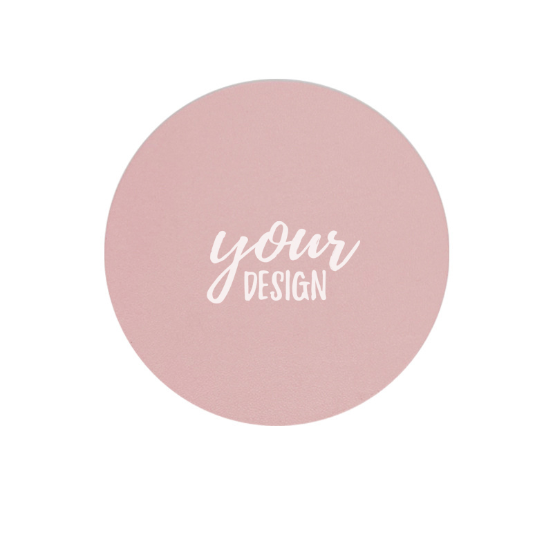 Custom PU Leather Non Slip Coaster1