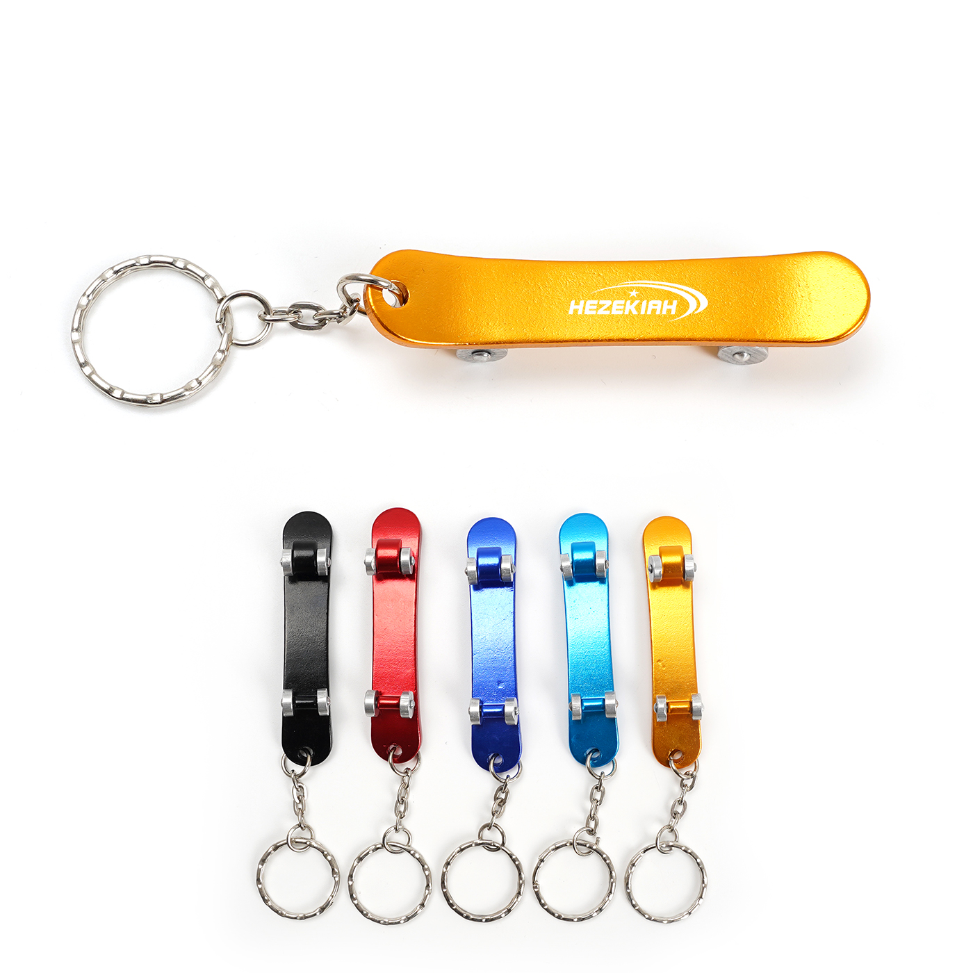 Skateboard Bottle Opener Keychain