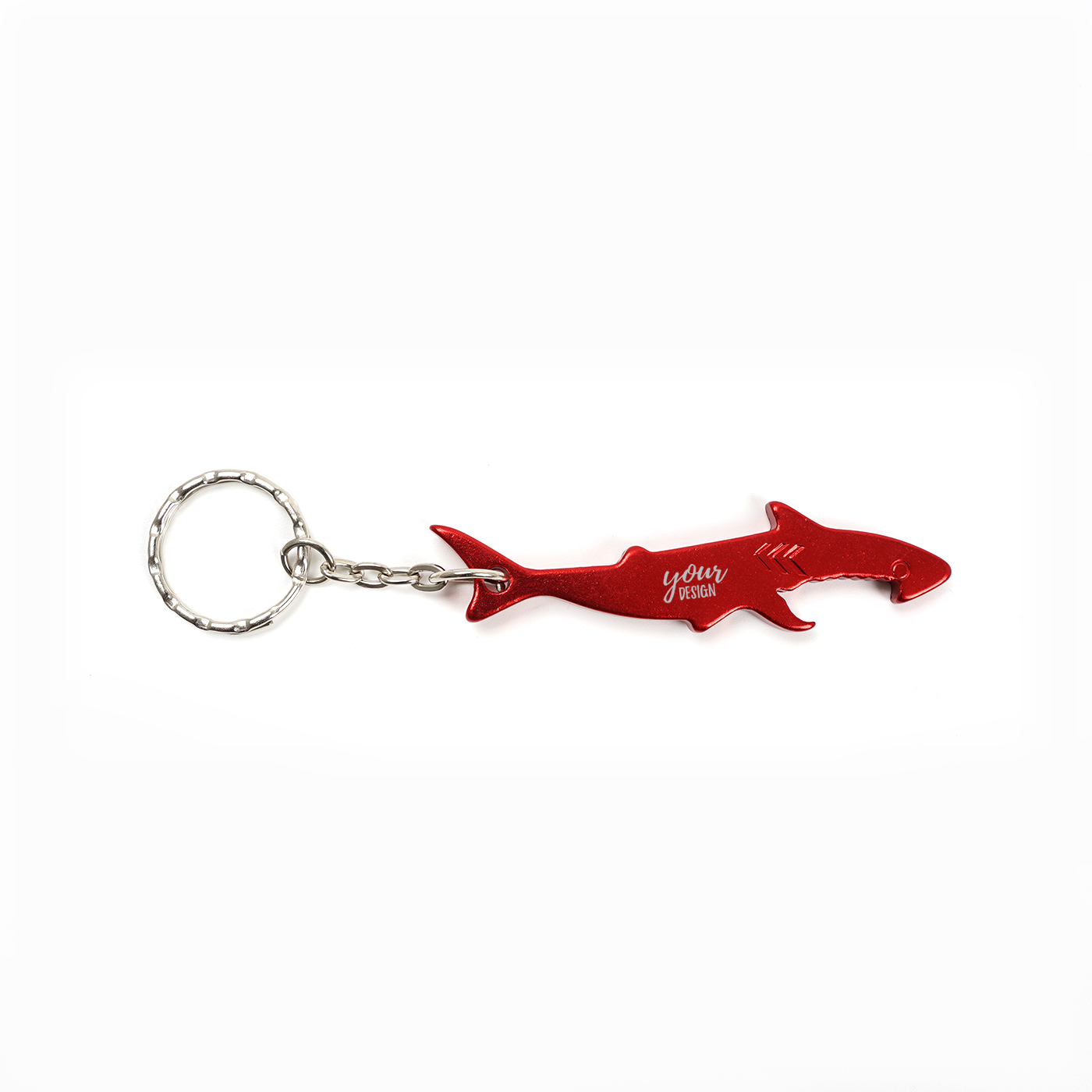 Shark Shaped Bottle Opener Keychain