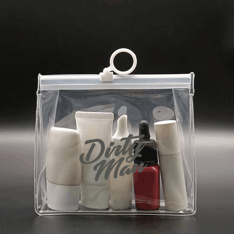 Custom Transparent Cosmetic Slide Zipper Bag HtPrem