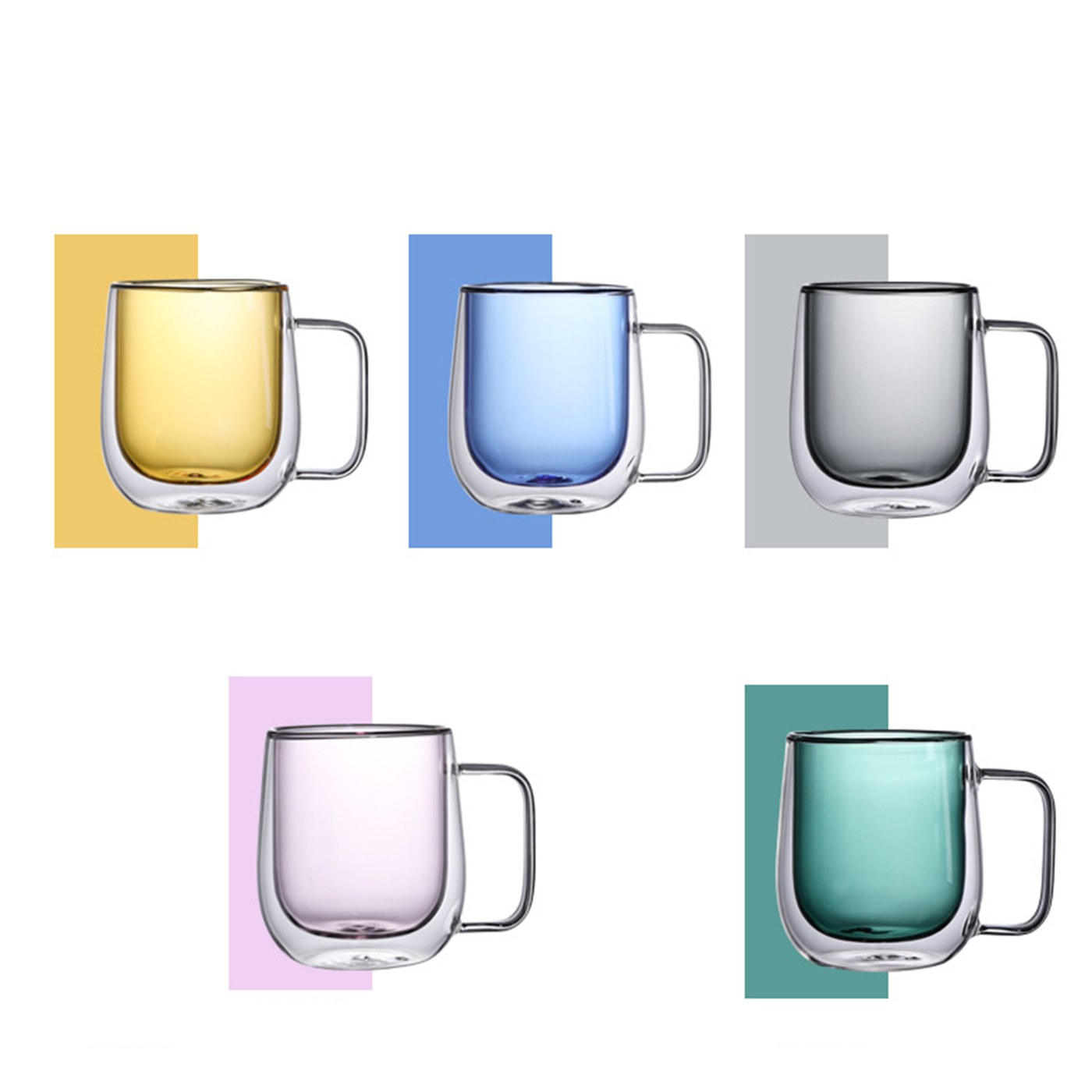 8 oz. Double Layer Clear Coffee Mug