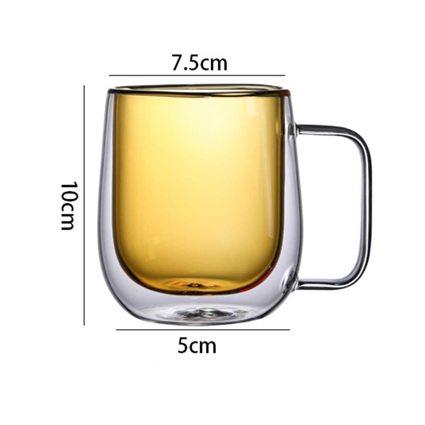 8 oz. Double Layer Clear Coffee Mug3