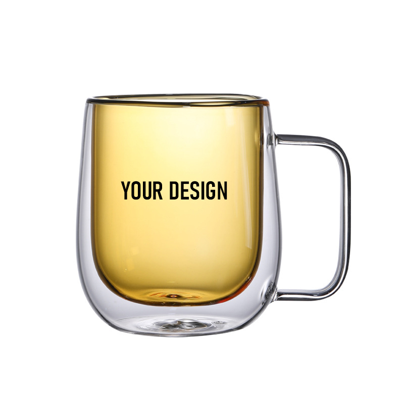 8 oz. Double Layer Clear Coffee Mug2