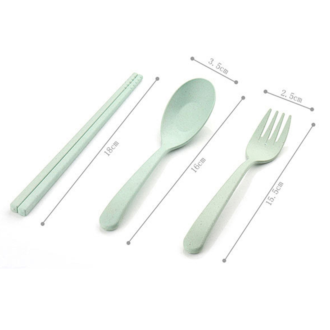 3 Pcs Portable Wheat Straw Utensil Set2