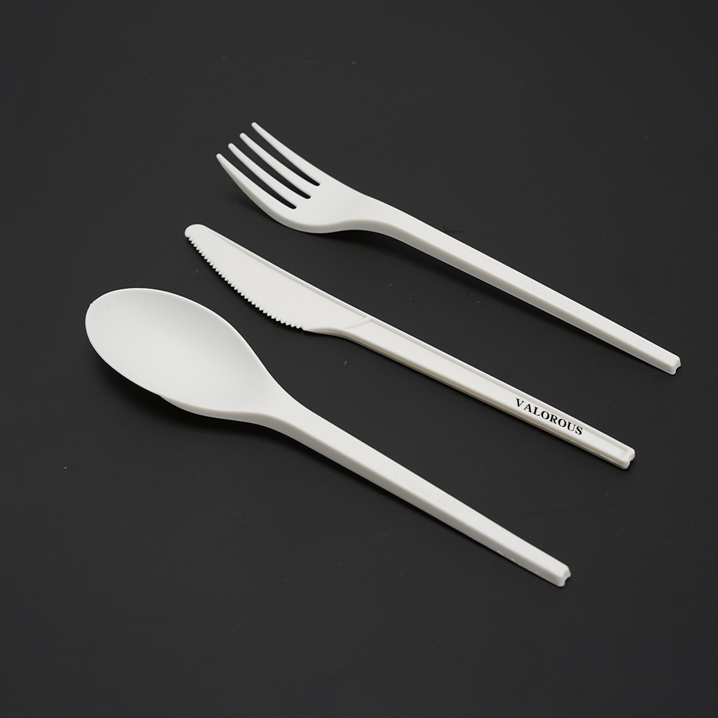 Degradable 7 Inch CPLA Cutlery Set