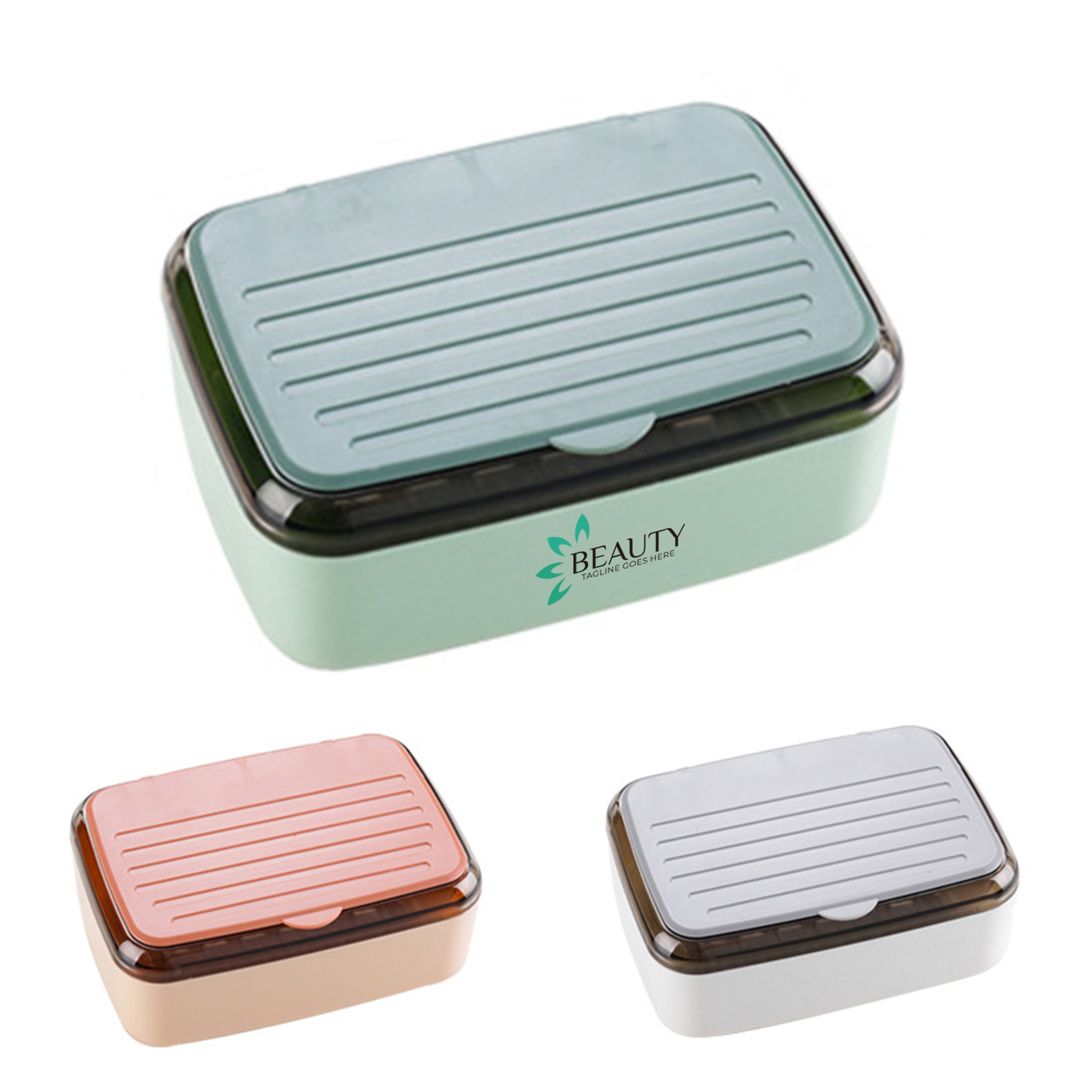 Plastic Portable Soap Case With Lid1