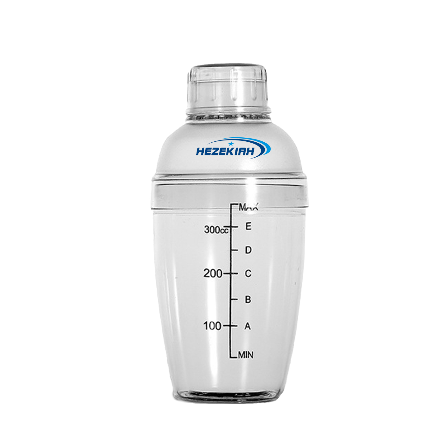 11.8oz. Transparent Cocktail Shaker With Scale