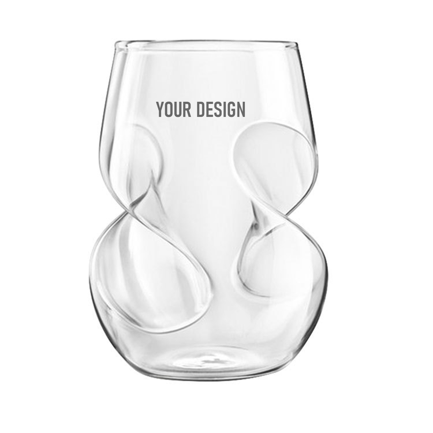 15 oz. Finger Indentations Stemless Wine Glasses1