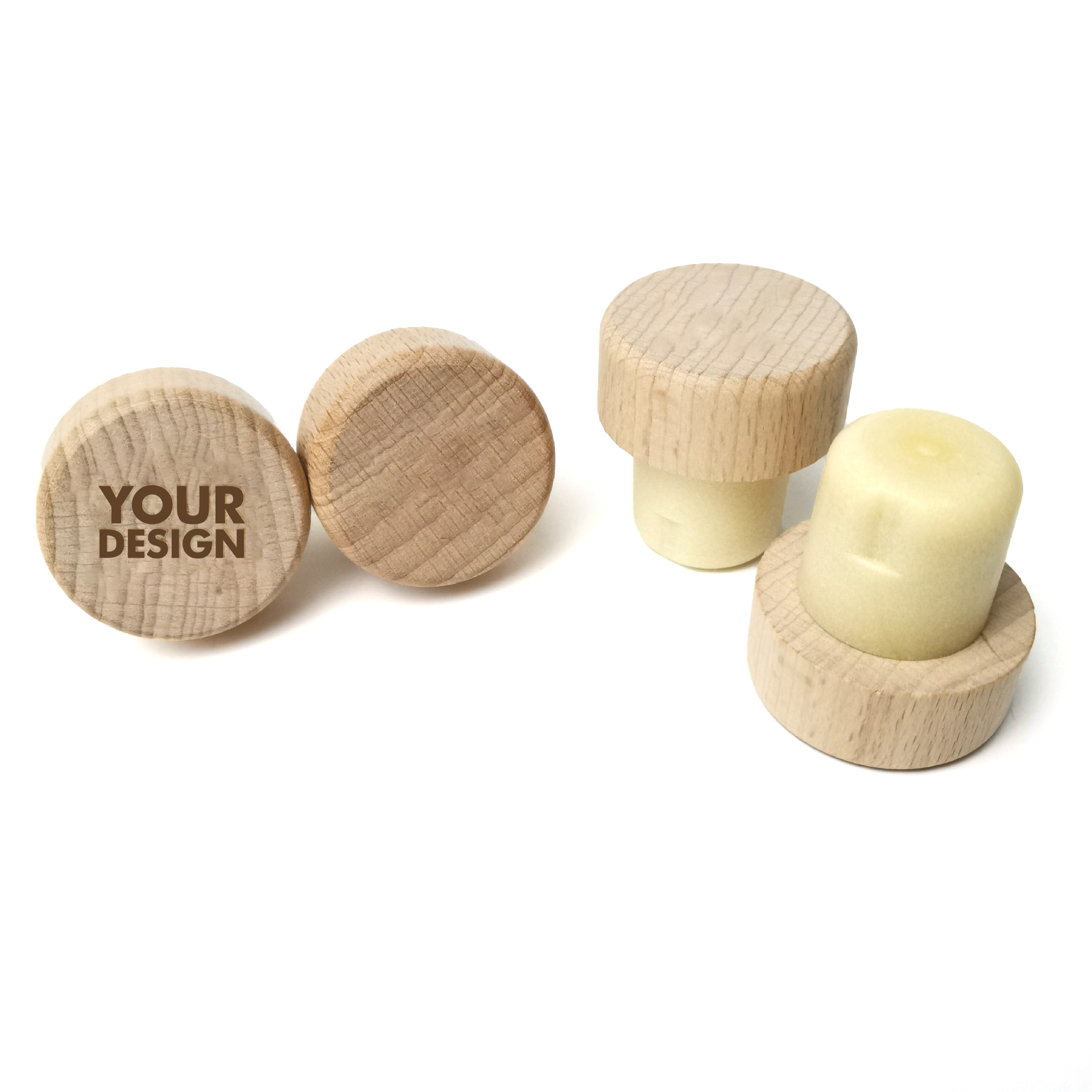 Wooden Cork Liquor Bottle Stopper1