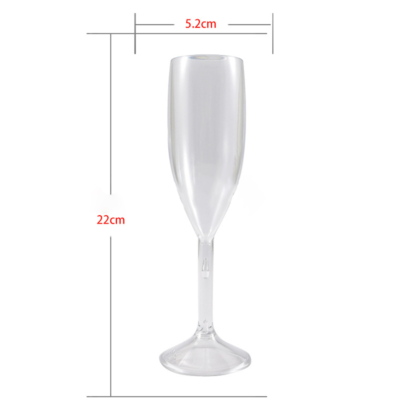 6 oz. Plastic Champagne Glass2