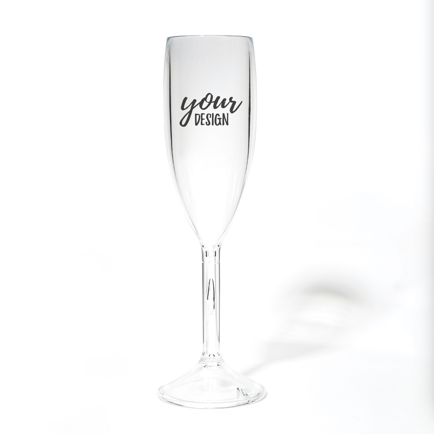 6 oz. Custom PC Plasic Champagne Glass