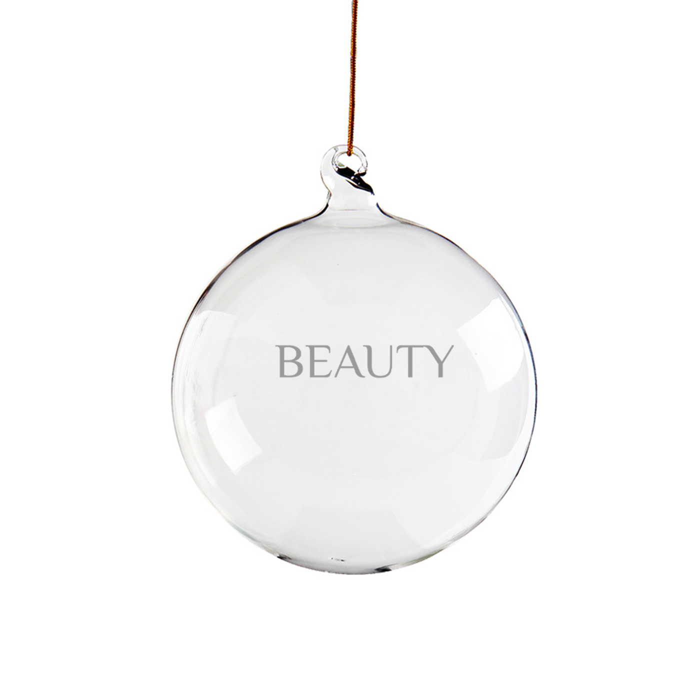 6cm Transparent Pendant Glass Decoration Ball