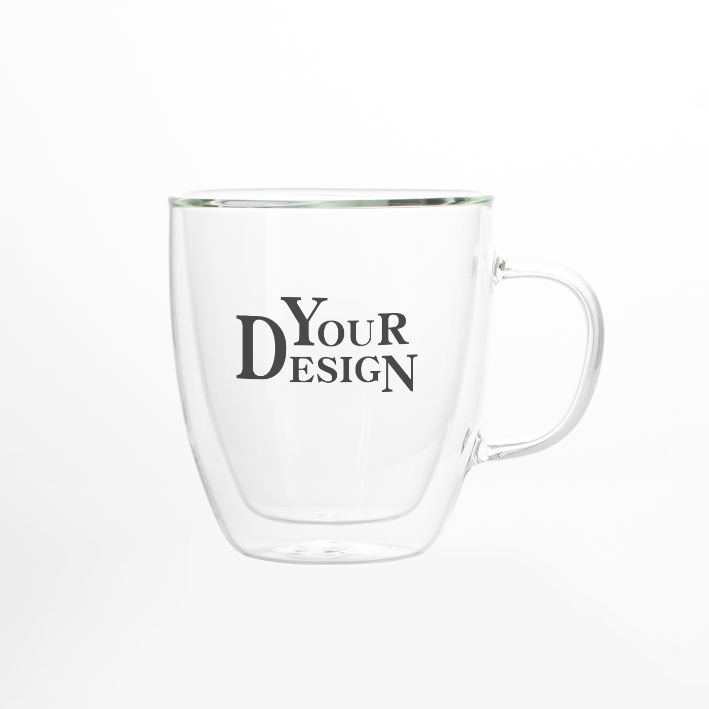15 oz. Insulated Glass Coffee Cup With Handle1