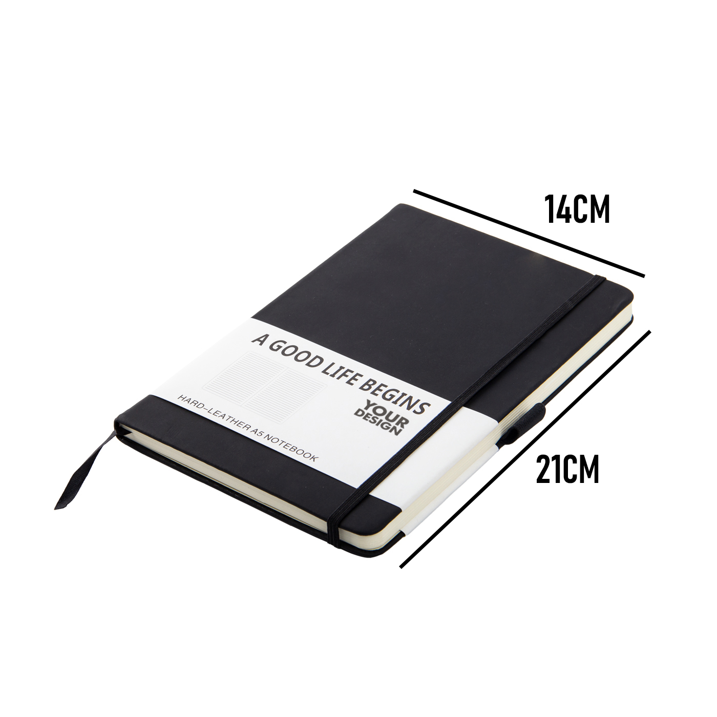 Classic Ruled Hardcover PU Leather Notebook1