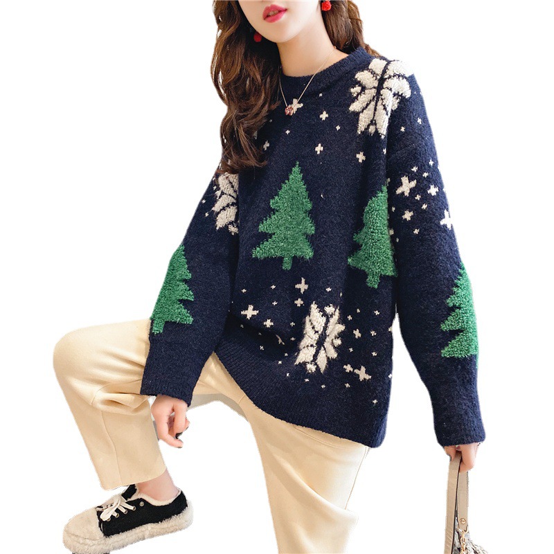 Christmas Women Loose Sweater2