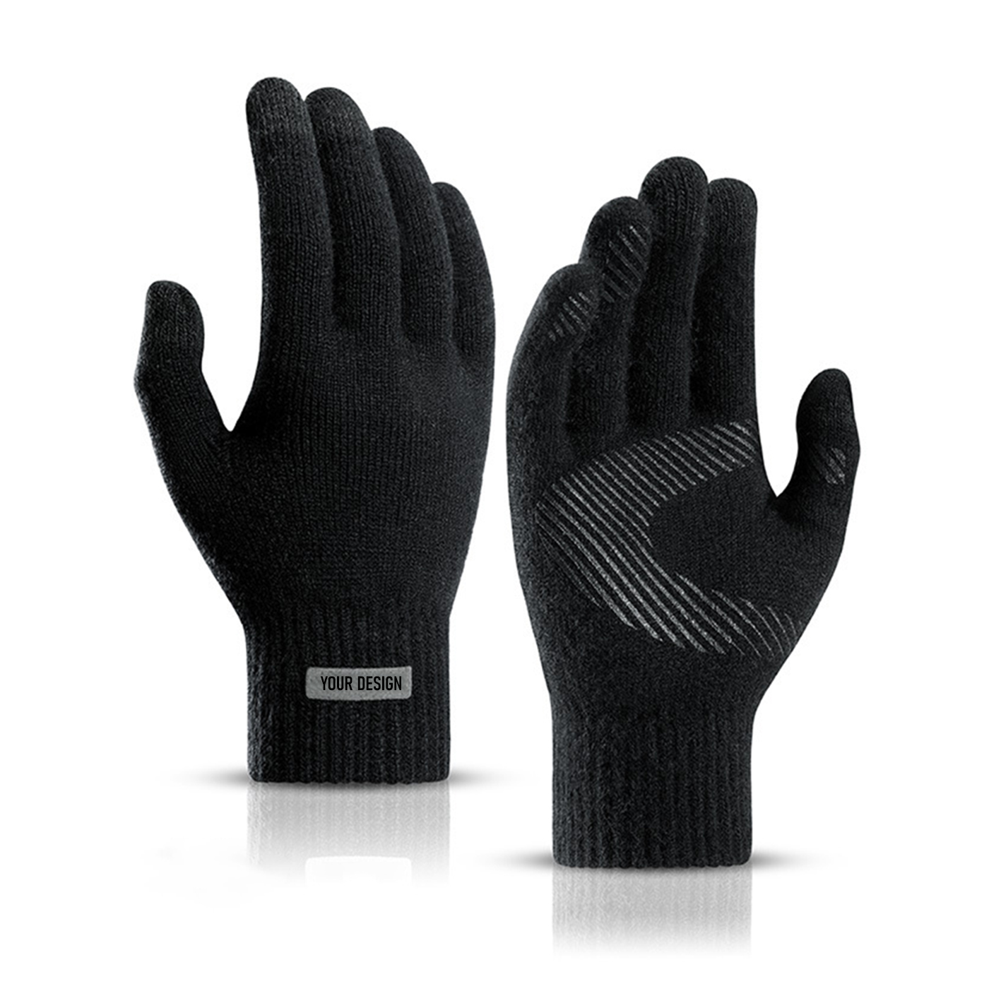 Arctic Fleece Knitted Gloves2